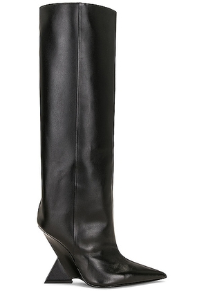 THE ATTICO Cheope Tube Boot in Black - Black. Size 36.5 (also in ).
