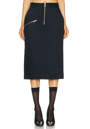Willy Chavarria Visible Zipped Skirt in Navy - Navy. Size S (also in L, M, XS).