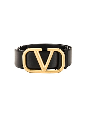 Valentino Garavani Valentino Garavani Buckle Belt in Black - Black. Size 85 (also in 100, 90).