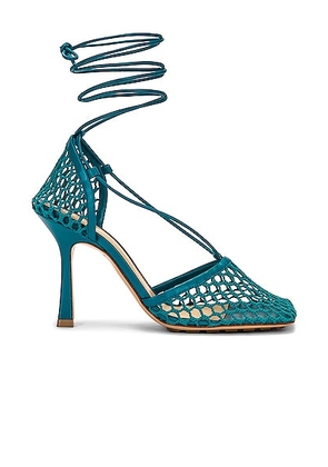 Bottega Veneta Stretch Sandals in Blaster - Blue. Size 35.5 (also in 35, 36).