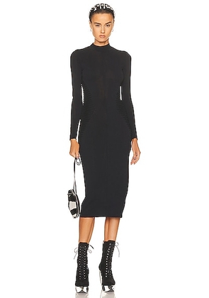 ALAÏA Maxi Dress in Noir - Black. Size 40 (also in 42).
