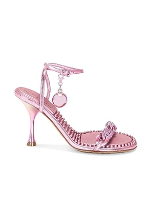 Bottega Veneta Dot Ankle Strap Sandals in Azalea - Fuchsia. Size 36.5 (also in 36, 37.5, 38).