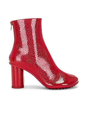 Bottega Veneta Atomic Ankle Boot in Strawberry - Red. Size 36 (also in 37, 39, 40).