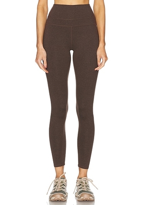 Varley Always Warm Base Layer 25 Legging in Deep Chocolate Marl - Brown. Size XL (also in L, M, S, XS).