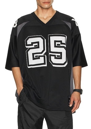 Y-3 Yohji Yamamoto x NBHD Football Jersey in Black - Black. Size L (also in M, S, XL/1X).