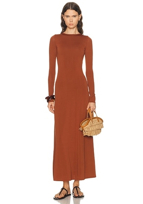 Solid & Striped The Dora Dress in Coconut - Burnt Orange. Size M (also in S, XS).