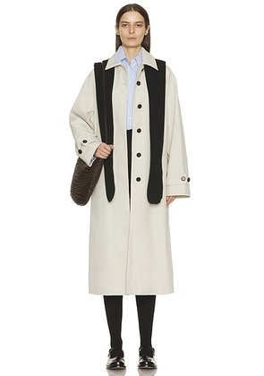 The Row Lolana Coat in Porcelain - Cream. Size 0 (also in 2).