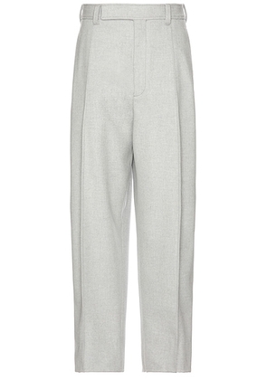 Zegna Trofeo Cashmere Double Pants in Grey Melange - Light Grey. Size 50 (also in ).