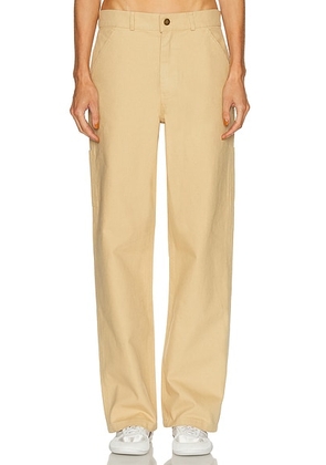Sporty & Rich SRHWC Painters Trouser in Tan - Tan. Size M (also in S, XS).