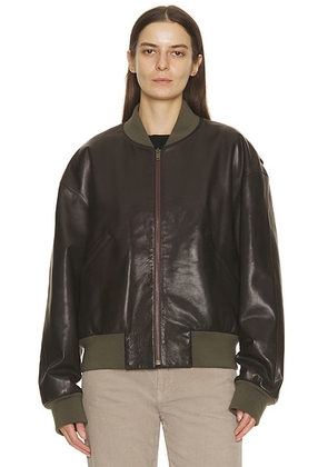 The Row Morisel Jacket in Coffee - Chocolate. Size 0 (also in 2, 4).