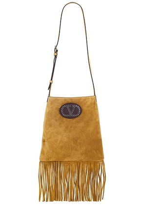 Valentino Garavani Nellcote Cross Body Bag in Havana Beige & Fondant - Beige. Size all.