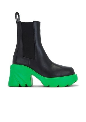 Bottega Veneta Flash Ankle Boots in Black & Parakeet - Black. Size 39 (also in 38, 40).