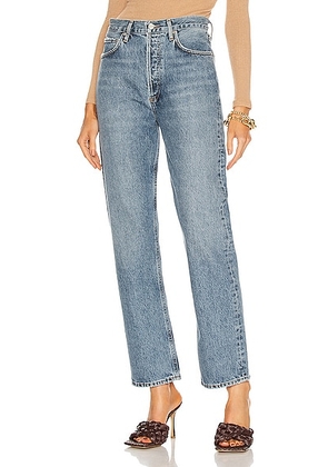 AGOLDE 90's Pinch Waist Jeans in Navigate - Blue. Size 23 (also in 24, 25, 26, 27, 28, 29, 30, 31, 32, 33, 34).