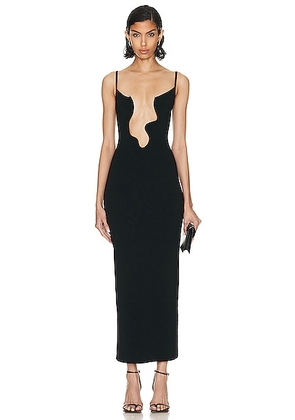 Christopher Esber Salacia Wire Column Dress in BLACK - Black. Size L (also in M).