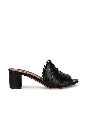 ALAÏA Vienne Mules in Noir - Black. Size 36.5 (also in 36, 38).