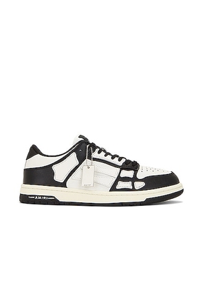 Amiri Skel Top Low Sneaker in Black & White - Black. Size 40 (also in 42, 43, 45, 46, 48).
