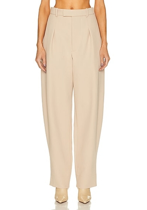 WARDROBE.NYC x Hailey Bieber Hb Trouser in Beige - Beige. Size S (also in L, M, XS).