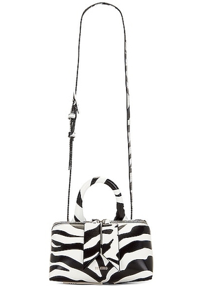 THE ATTICO Friday Crossbody Bag in White & Black - White. Size all.