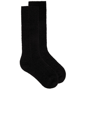 Valentino Mohair Socks in Nero - Black. Size L/XL (also in S/M).