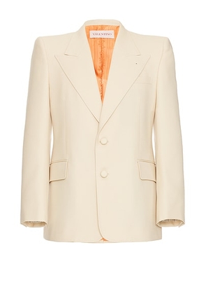 Valentino Blazer Jacket in Burro - Cream. Size 48 (also in 50, 52).