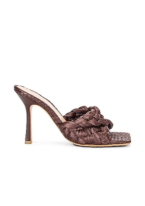 Bottega Veneta Raffia Stretch Mules in Bitter Chocolate - Brown. Size 35 (also in ).