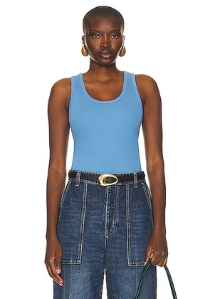 Bottega Veneta Stretch Cotton Rib Tank Top in Admiral - Blue. Size L (also in ).