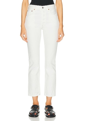 Citizens of Humanity Charlotte High Rise Straight Jeans in Tart - White. Size 33 (also in 32).