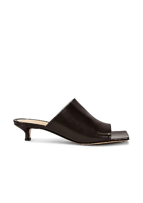 Bottega Veneta Stretch Mule Sandals in Fondant - Chocolate. Size 38 (also in ).