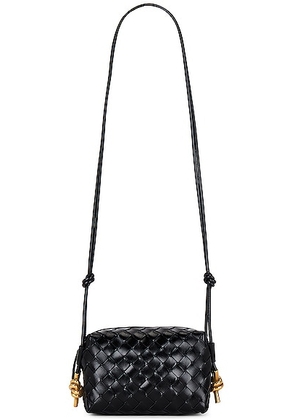 Bottega Veneta Mini Loop Bag in Black & Muse Brass - Black. Size all.