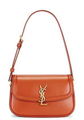 Saint Laurent Mini Solferino Bag in Dark Mandarin - Orange. Size all.