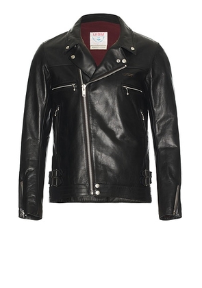 Undercover Leather Rider Jacket in Black - Black. Size 3 (also in 2, 4, 5).