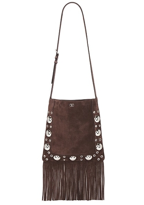 Valentino Garavani Nellcote Cross Body Bag in Testa Di Moro - Black. Size all.