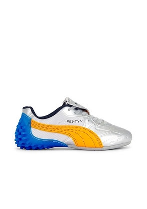 Puma Select X Fenty Avanti Ls-x in Sliver  Blue  & Orange - Metallic Silver. Size 7.5 (also in 5.5, 6, 6.5, 7, 8, 9, 9.5).