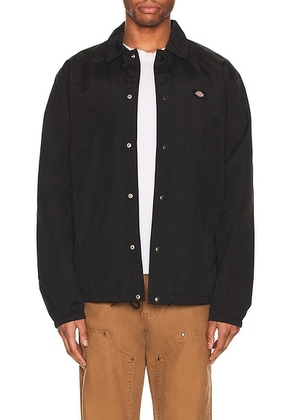 Dickies Oakport Coaches Jacket in Black - Black. Size M (also in L, XL).