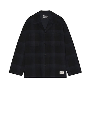 WACKO MARIA Fleece Shirt Type-2 in Navy - Navy. Size L (also in ).