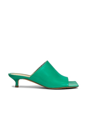 Bottega Veneta Stretch Mule Sandals in Acid Turquoise - Teal. Size 36 (also in 36.5, 37, 37.5, 38, 38.5, 39, 39.5, 40).