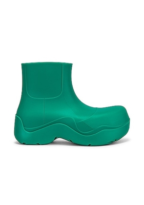 Bottega Veneta Puddle Ankle Boots in Acid Turquoise - Teal. Size 35 (also in 36, 37).