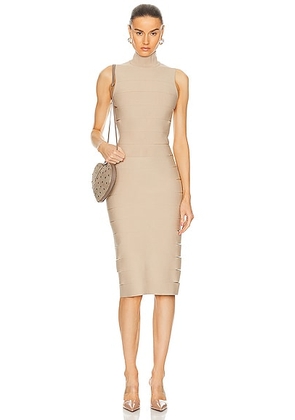 ALAÏA Band Dress in Camel Clair - Tan. Size 40 (also in ).