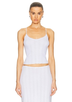 Cou Cou Intimates The Long Cami Top in White - White. Size M (also in L, S).