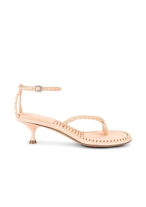 Bottega Veneta Dot Ankle Strap Sandals in Macaroon - Neutral. Size 36 (also in 36.5, 38.5, 40).