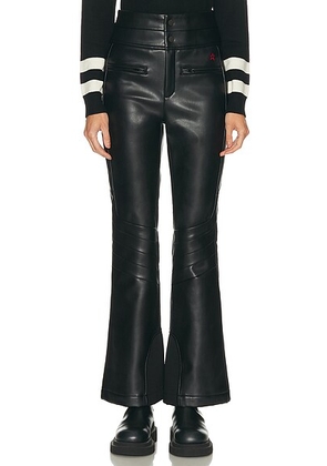 Perfect Moment Aurora Hw Faux Leather Ski Pant in Black - Black. Size L (also in S, XS).