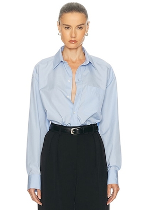 WARDROBE.NYC New Oversize Shirt in Blue - Blue. Size L (also in M, XS).