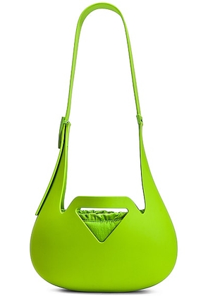 Bottega Veneta Small Moulded Shoulder Bag in Acid Green - Green. Size all.