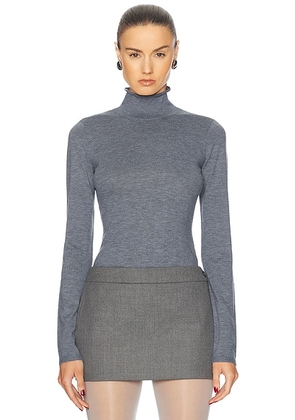 EAVES Maxine Turtleneck Sweater in Heather Grey - Grey. Size L (also in M).