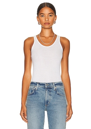 AGOLDE Karla Tank in White - White. Size L (also in XL).