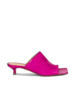 Bottega Veneta Stretch Mule Sandals in Hollyhock - Fuchsia. Size 39 (also in 39.5).