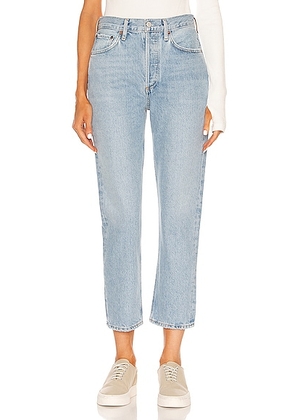 AGOLDE Riley High Rise Straight Crop Jeans in Dimension - Denim-Light. Size 32 (also in 31, 33).