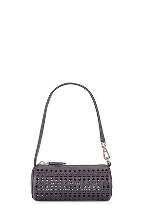 ALAÏA Mini Tube Bag in Brume - Grey. Size all.