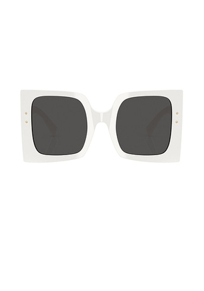 Dolce & Gabbana Square Sunglasses in White - White. Size all.