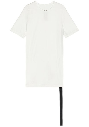 DRKSHDW by Rick Owens Level Tee in Milk - White. Size M (also in L, S).
